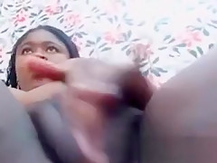 BBW Ebony GF and her Black BF eating her Wet Pussy