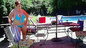 BBW Ursula In Thong Bikini