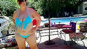 BBW Ursula In Thong Bikini