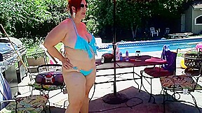 BBW Ursula In Thong Bikini