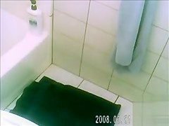BBW with phat ass undresses and gets ready to shower