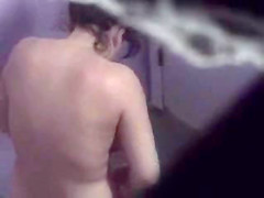 BBW woman Spied in Tanning Salon