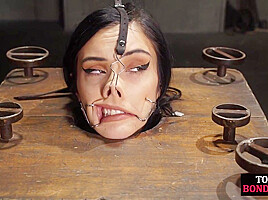 BDSM submissive teen 18+ pussytoyed and bodywhipped by master