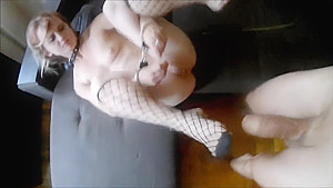 BDSM teen 18+ caught in handcuffs and get hard spanking and fucked