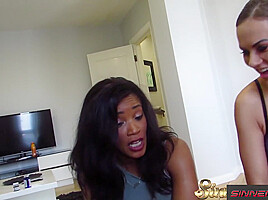 BICTH! YOU STOLE MY TINDER DATE AGAIN - SEXY INTERRACIAL, THREESOME - KIKI MINAJ AND TINA KAY - POV