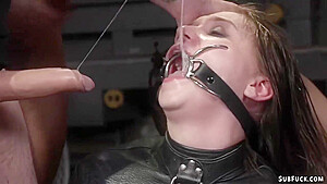 Babe In Straitjacket Gang Bang Fucked