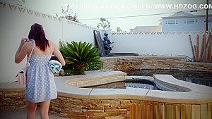 Bad teen 18+ Babysitter Fucking Outdoors