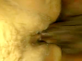 Balls swinging hitting this pussy doggy style