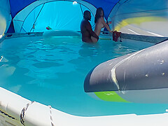 Bbc Fucks Married White Pussy In Pool