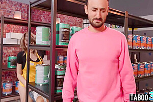 Bbw Babe Fucked By Shop Assistant Next To Bf 6 Min - Leana Lovings, Jacob Coldwater And Izzy Wilde