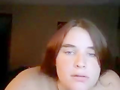 Bbw teen 18+ Playing With Her Heavy Tits