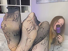 Bdsm Asmr Licking + Condom Feet Smacking (girl With Freckles)