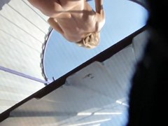 Beach cabin video with the naked teen 18+ spied