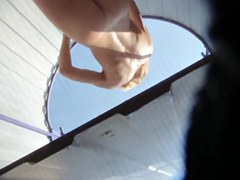 Beach cabin video with the naked teen 18+ spied