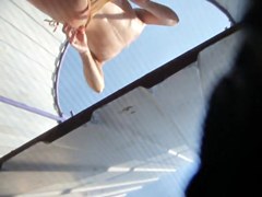 Beach cabin video with the naked teen 18+ spied