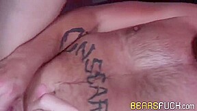 Bear Barebacked By While Jerking Off - Lanz Adams And Bubba Dip