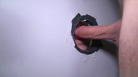 Bear sucks at gloryhole and gets pounded