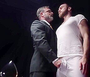 Bearded twink enjoys ass banging with a Mormon elder