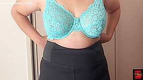 Beautiful Girl Trying On New Bra - Playing With Milky Boobs With Tamil Actress And Huge Boobs