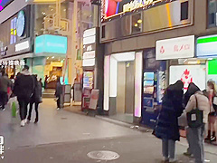 Beautiful Japanese teen 18+ Babe Waiting Outside To Be Picked Up & Creampie In Her Pussy
