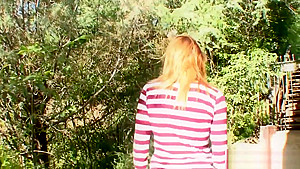 Beautiful blondie gets her teenage pussy drilled