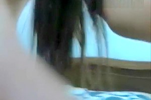 Beautiful 18 year old shemale from Colombia jerking off