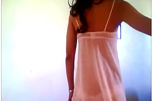 Beauty Crossdresser In Pink Babydoll