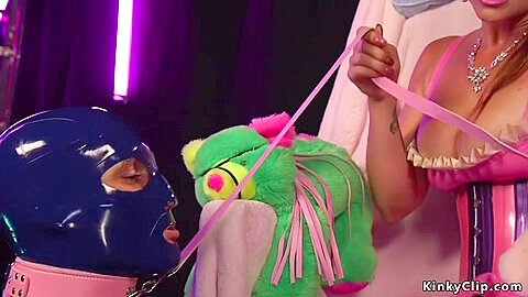 Bella Rossi - Plastic Domme Ass Fucking Fucks Masked Mating Toy