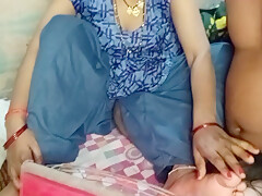 Bengali Bhabhi Wearing A Maxi Pressed Her Boobs And Quenched The Itch Of Her Pussy