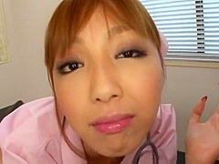 Best Japanese chick Anri Hoshizaki in Crazy Nurse JAV scene