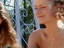 Best pornstars Amber Roxx and Kelly Steele in exotic public, outdoor sex clip
