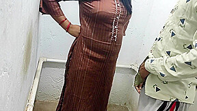 Bhabhi Caught Devar Masturbating Secretly Watching Her In Bathroom Pissing Then She Fucked Hard