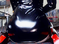 Big Ass Femdom Fetish Mistress Dominatrix Eva Facesitting Goddess White Latex Leggins Bdsm Slave Mask