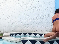 Big Ass Latina Housewife Is Fucked In The Jacuzzi By Her Horny Step brother-in-law