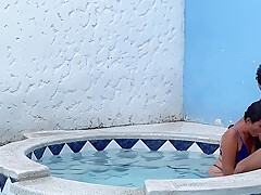 Big Ass Latina Housewife Is Fucked In The Jacuzzi By Her Horny Step brother-in-law
