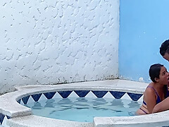 Big Ass Latina Housewife Is Fucked In The Jacuzzi By Her Horny Step brother-in-law