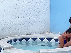 Big Ass Latina Housewife Is Fucked In The Jacuzzi By Her Horny Step brother-in-law