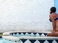 Big Ass Latina Housewife Is Fucked In The Jacuzzi By Her Horny Step brother-in-law