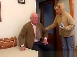 Big Tit Girl Does Old grandpa