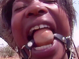 Big Tits Black Cheaters Chained In Public Terrace And Spanked By The Whole Town
