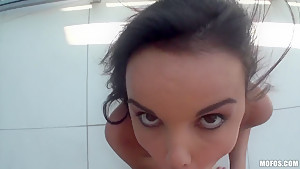 Big ass brunette chick Dillion Harper getting her asshole fucked hard