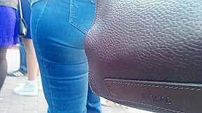 Big ass in jeans is milf