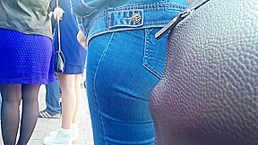 Big ass in jeans is milf