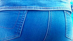 Big ass in jeans is milf