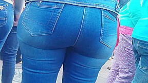 Big ass in jeans is milf