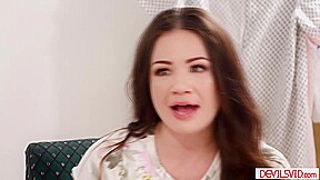Big tits wife teasing and fucking doctor in front of husband