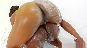 Bigbooty black enema lezzys milky wam session