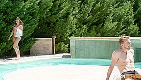 Billie Star DP'd Poolside by 2 Stud Businessmen GP2197 - PornWorld