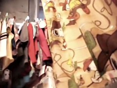 Bimbo in fitting room gets on the upskirt hot movie