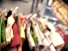 Bimbo in fitting room gets on the upskirt hot movie